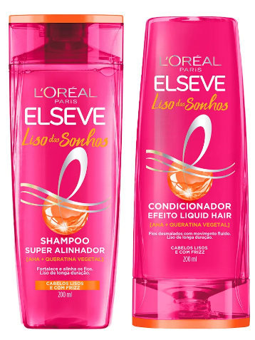 Kit Elseve Sh + Cond Efeito Botox Liso Dos Sonhos 200ml