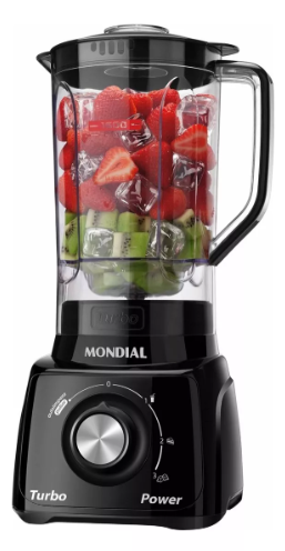 Liquidificador L-99-fb Turbo Power 2,2 L Potência De 550w Cor Preto Mondial