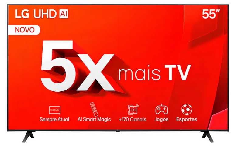 Smart Tv LG 55'' 4k 55tu801c0sa Uhd Pro Hdr Thinq Ai Wi-fi Bluetooth