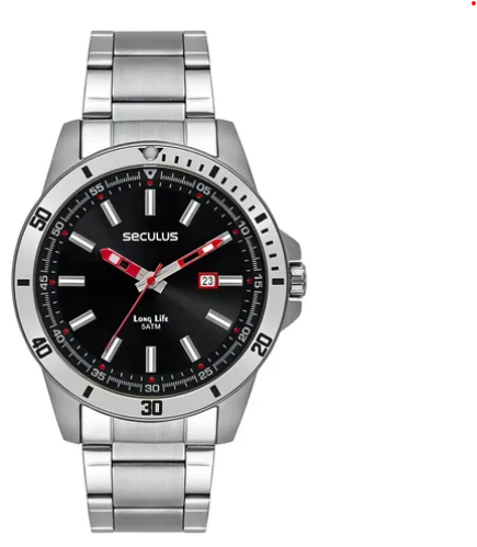 Relógio Masculino Casual Seculus Prata 44204g0svna1