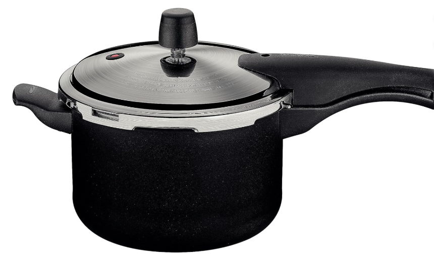 Panela de Pressão Tramontina Vancouver Effect em Alumínio com Revestimento Interno e Externo em Antiaderente Starflon Max Preto 20 cm 4,5 L